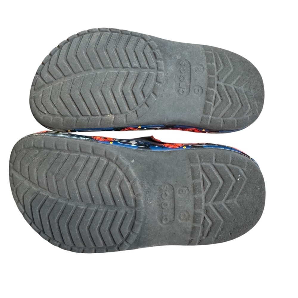 Crocs X Star Ward Kids 9 C Darth Vader Shoes Sandal Slip On Red Black - Picture 5 of 6